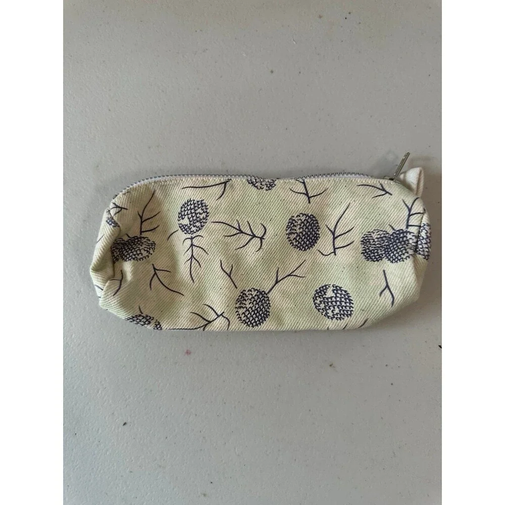 SoHa Living Hawaii Botanical Canvas Cosmetic Pencil Zipper Pouch